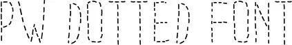 PW Dotted Font