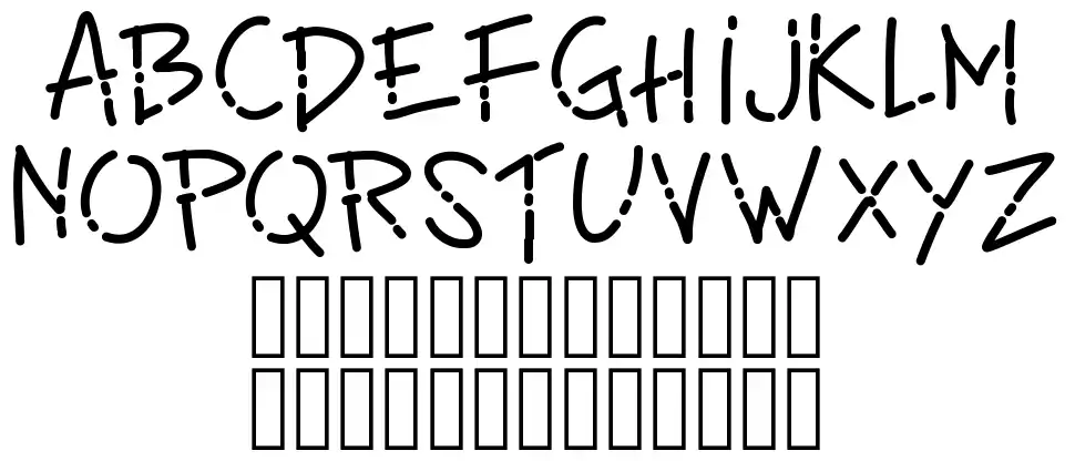 PW Line Fontfont specimens
