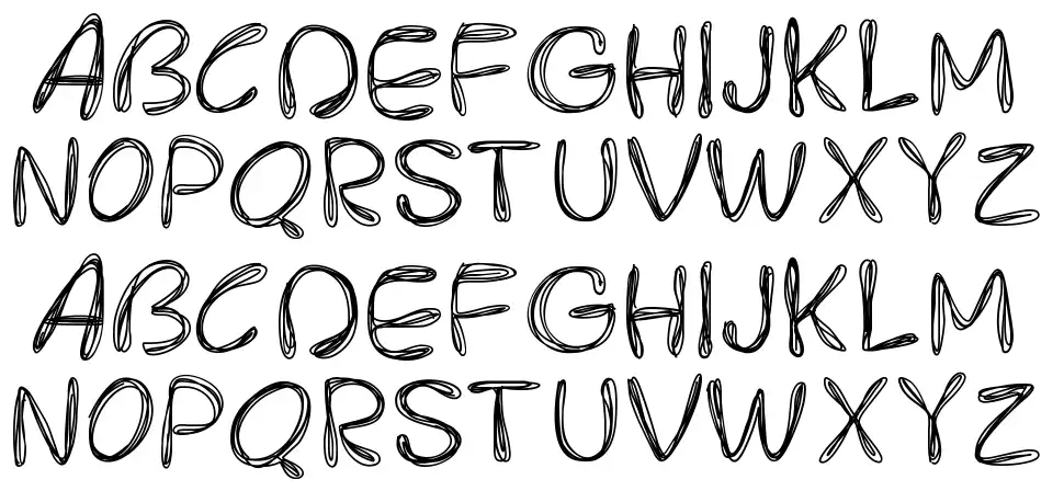 PW Rounded Scratchfont specimens