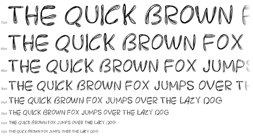 PW Rounded Scratchfont waterfall