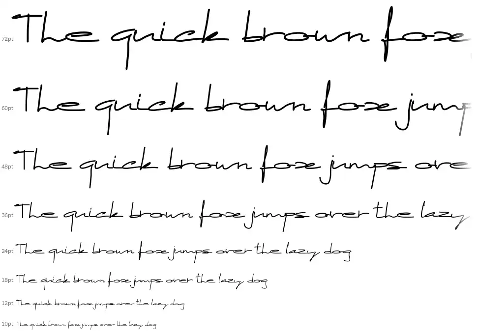 PW Stretchedfont waterfall