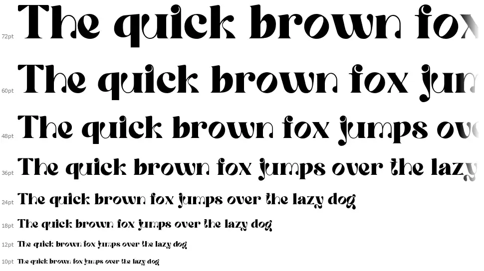 Quowist Display Cascata Quowist Displayfont waterfall