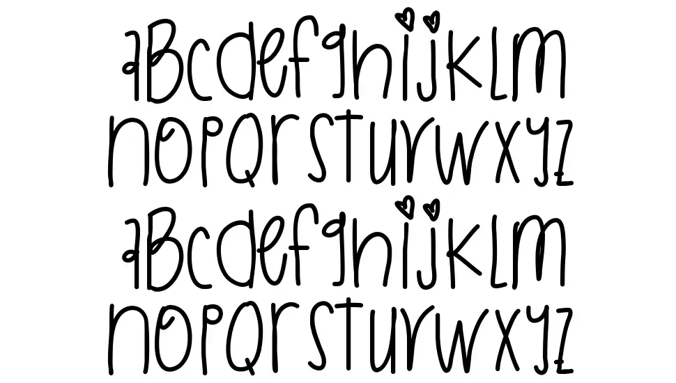 Rainbow Dashhhfont specimens