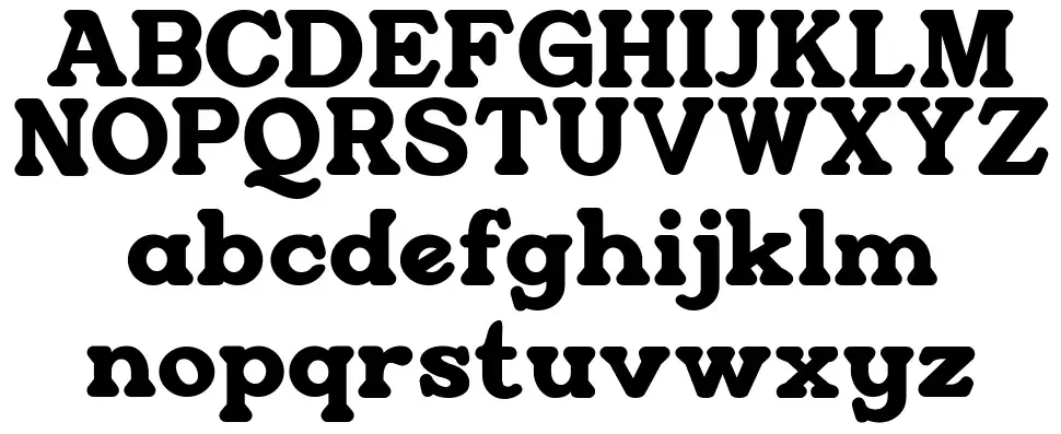 Restrickfont specimens