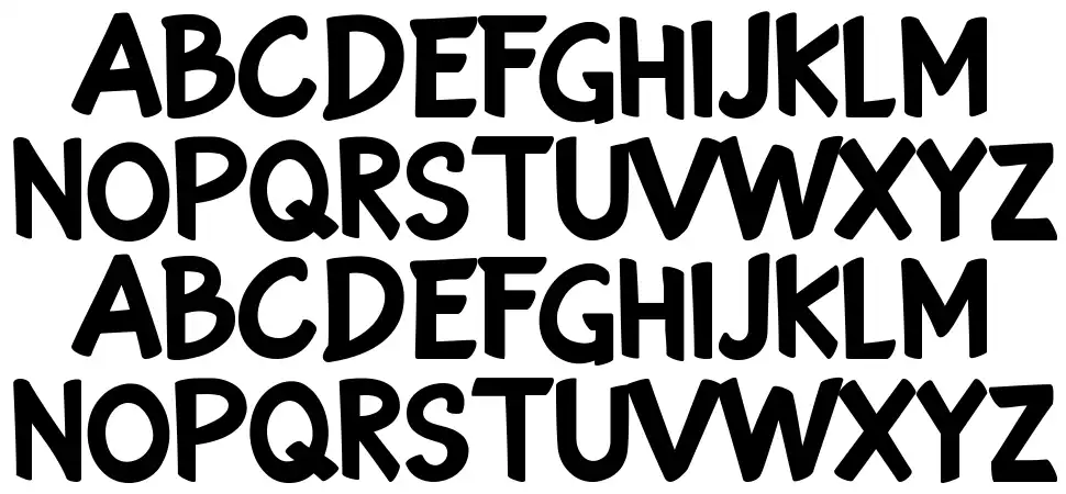 Rockbubblefont specimens