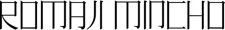 Romaji Mincho
