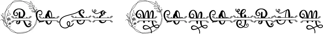 Rose Monogram