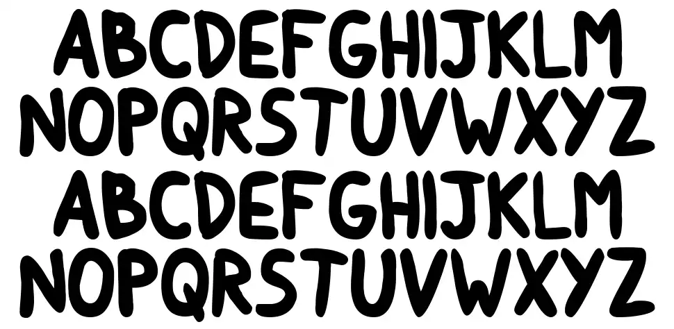 Round Irregularityfont specimens