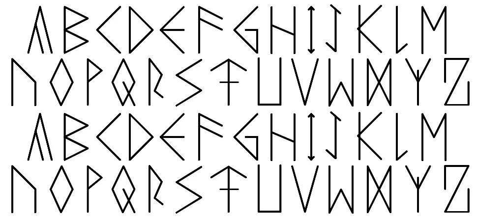 Runeicity Decorativefont specimens