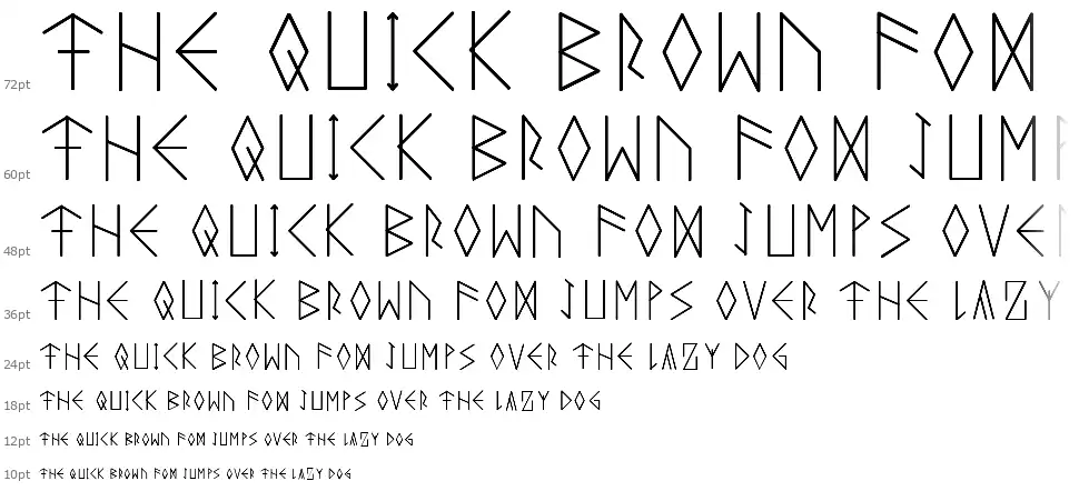 Runeicity Decorativefont waterfall