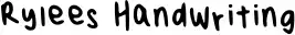 Rylees Handwriting
