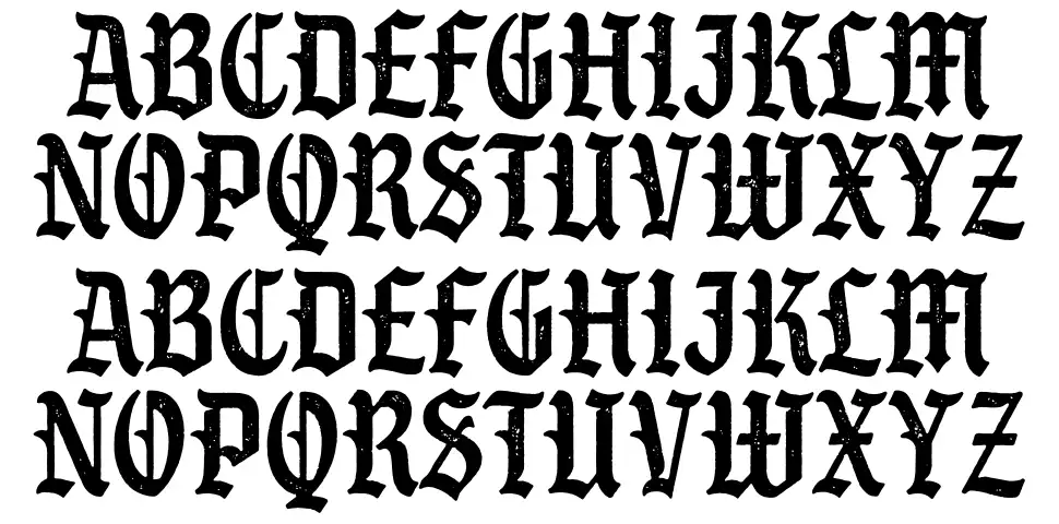 S&S Grey Hood Sevenfont specimens