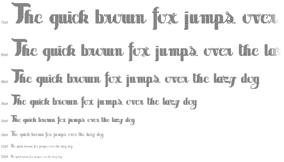 Sabor Digitalfont waterfall
