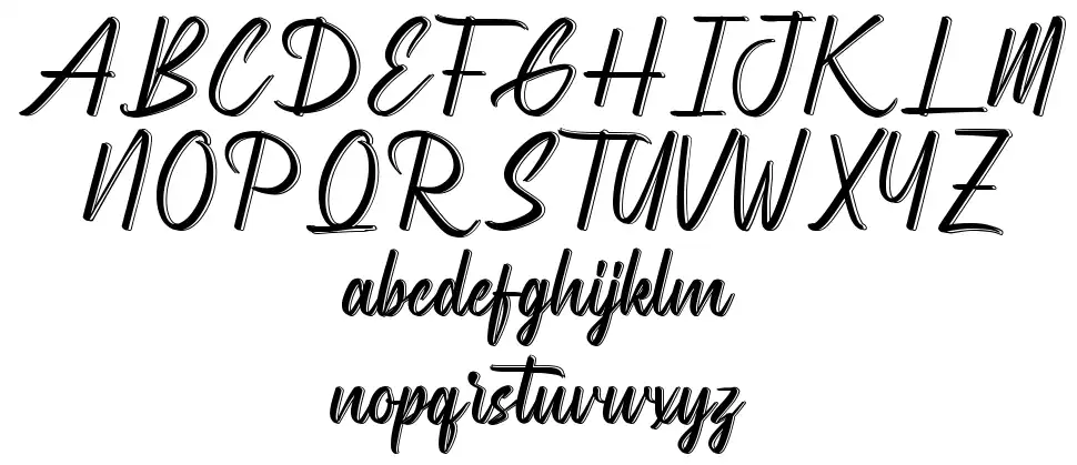 Sandblasterfont specimens
