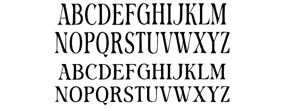 Sarasechfont specimens