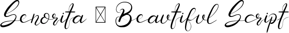 Senorita - Beautiful Script