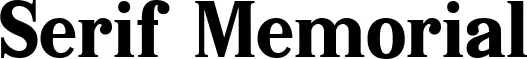 Serif Memorial