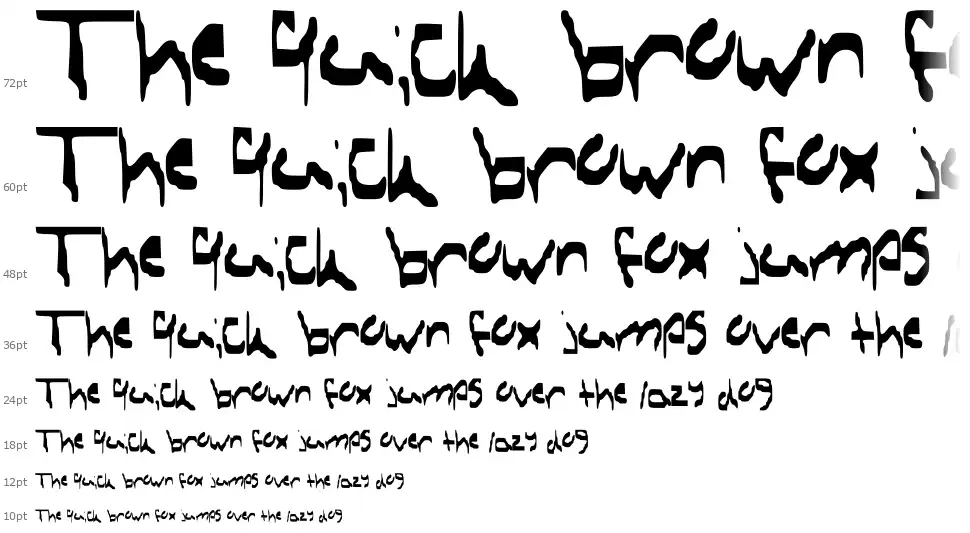 Seths HandWritingfont waterfall