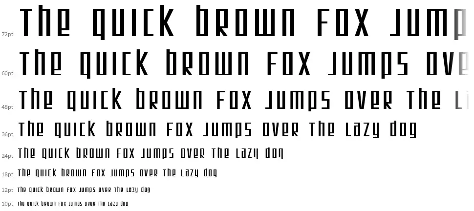 SF Square Rootfont waterfall