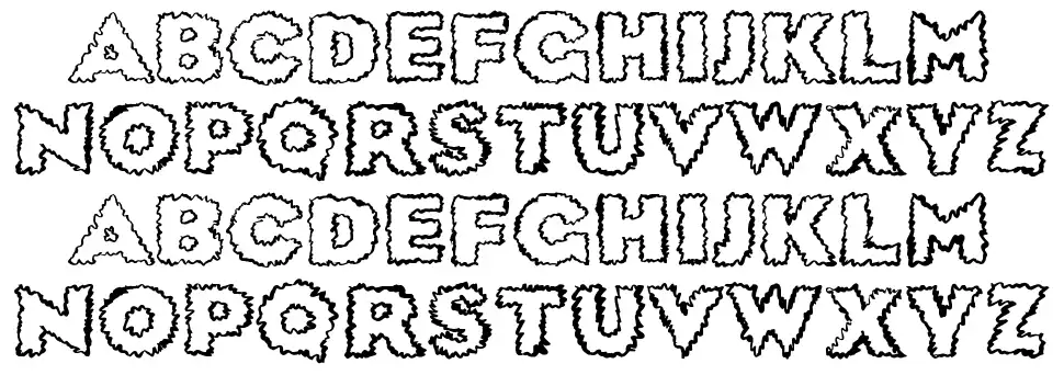 Sick Dreamfont specimens