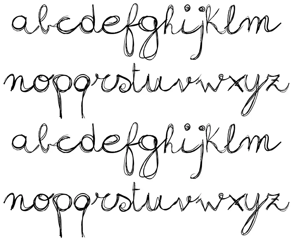 Sign Handwritingfont specimens