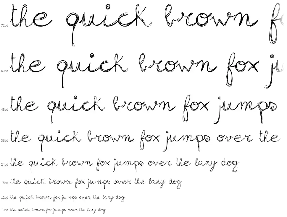 Sign Handwritingfont waterfall