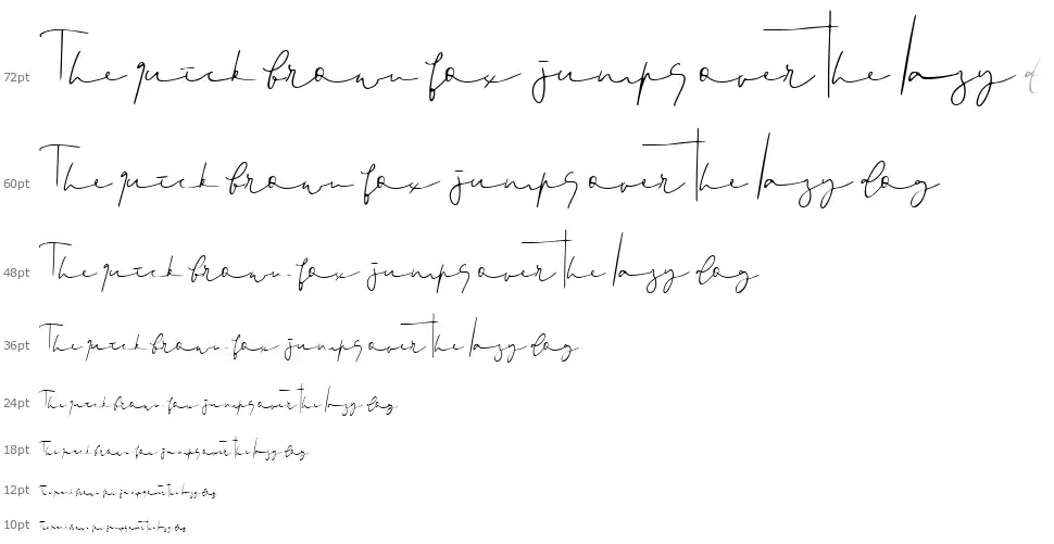 Signedfont waterfall