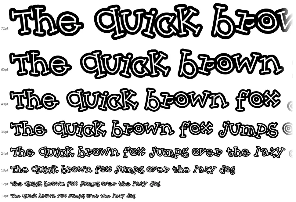 Skinny CapKickfont waterfall