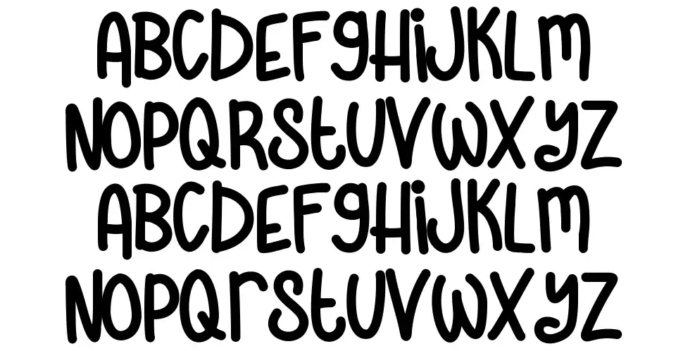 Skinny Lattefont specimens