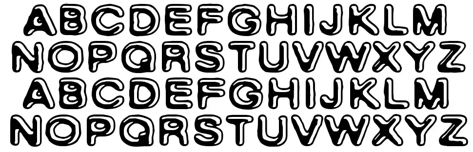 Skinny Zebrafont specimens