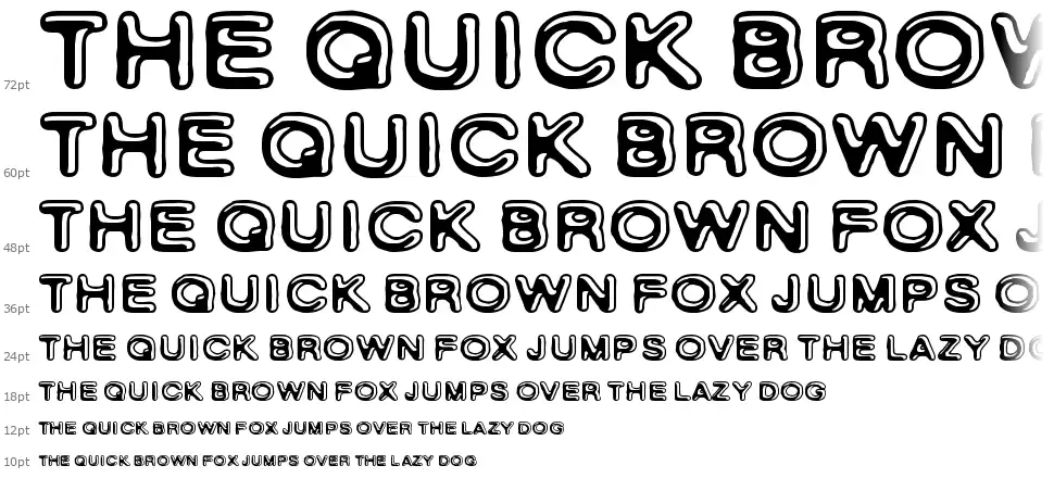 Skinny Zebrafont waterfall