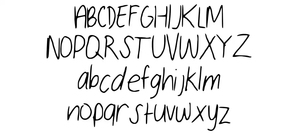 Sloppy Handfont specimens