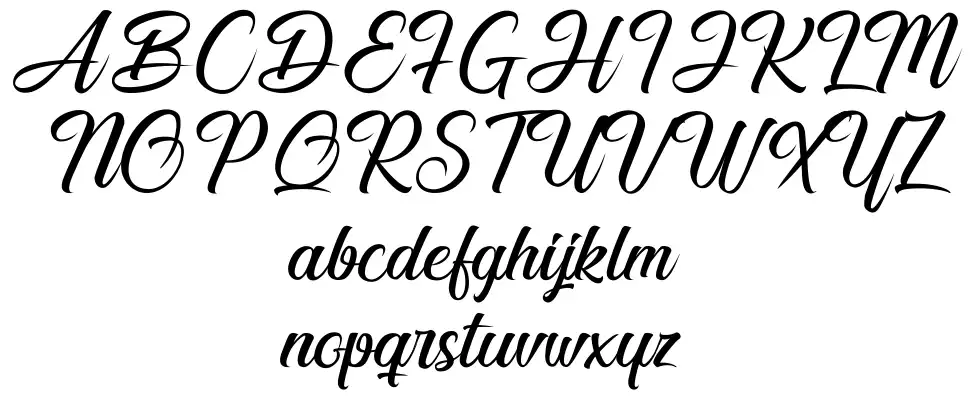 Smile of the Oceanfont specimens