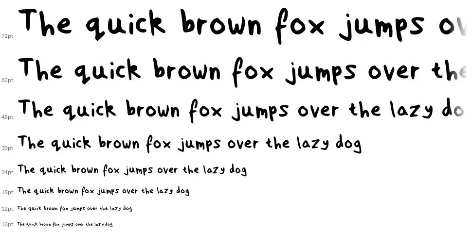 Sofia Handwrittenfont waterfall
