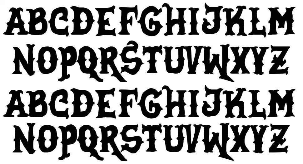 Sons of Pain M.C.font specimens