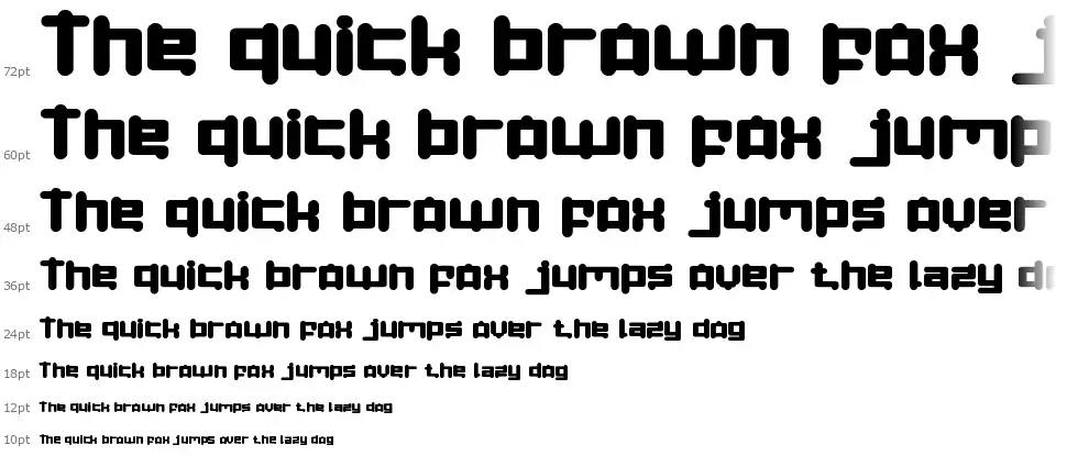 Space Objectfont waterfall