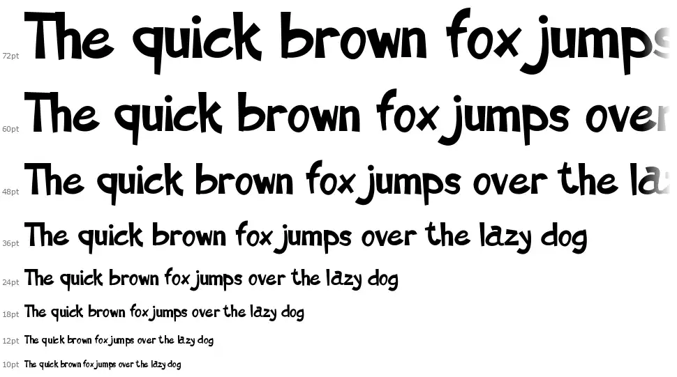 Spatula Cascata Spatulafont waterfall