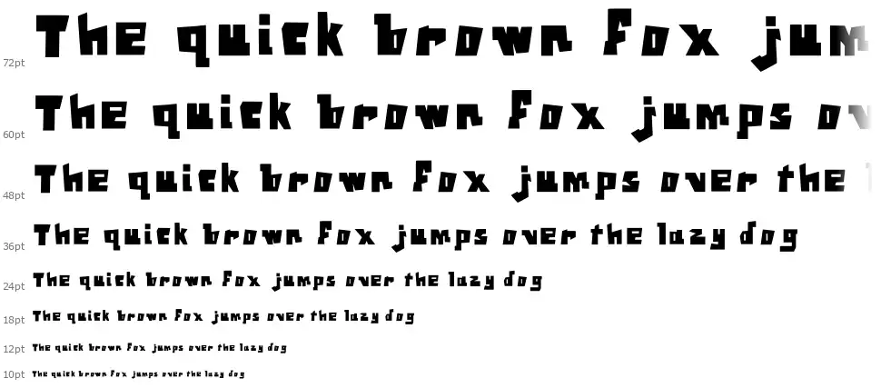 Square Fontfont waterfall