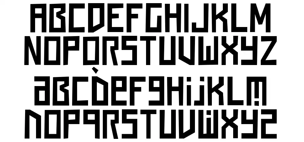 Squaren Daren NCfont specimens