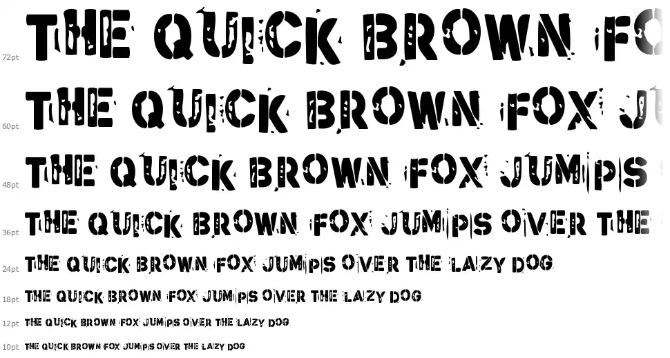 Stencil Guerrillafont waterfall