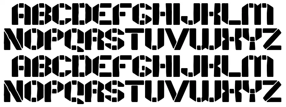 Stencil Paperfont specimens
