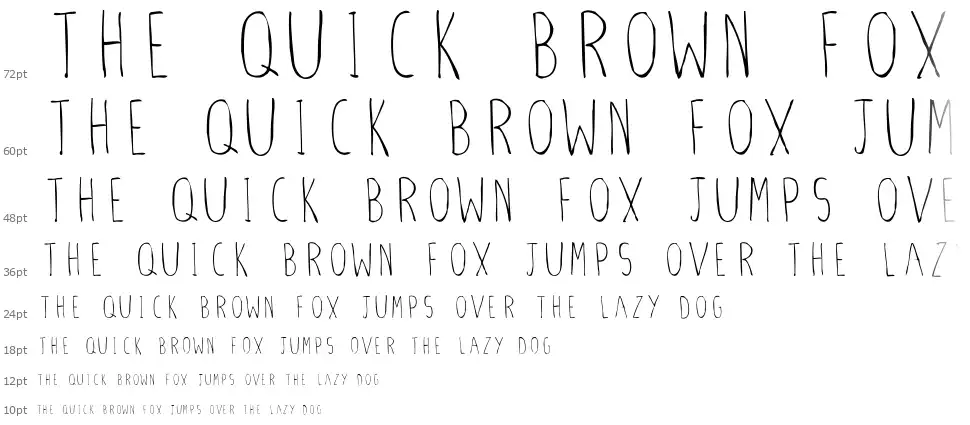 Stiletto Skinnyfont waterfall