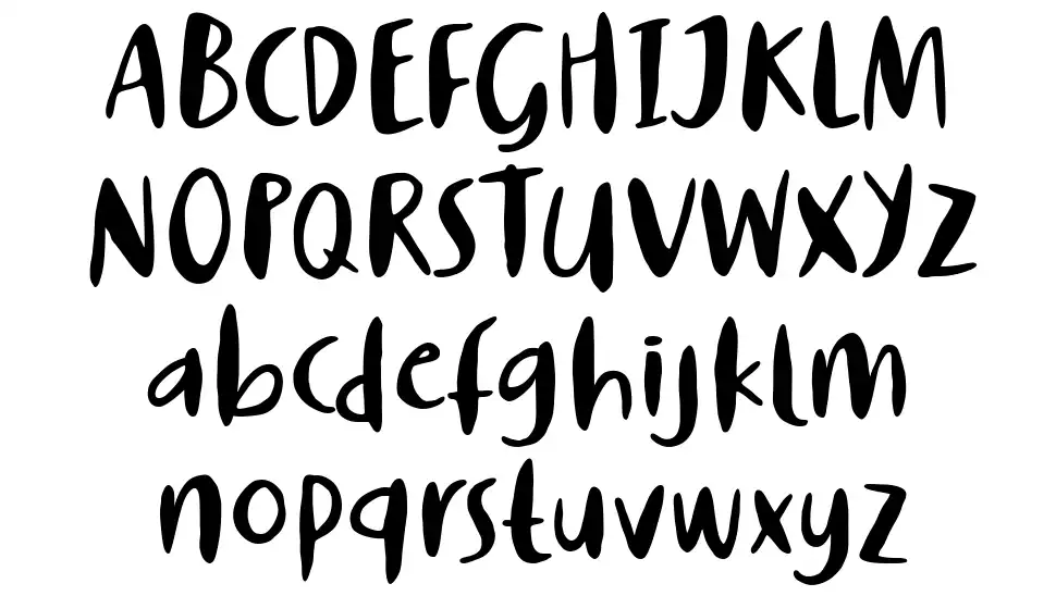 Story of Super Boysfont specimens