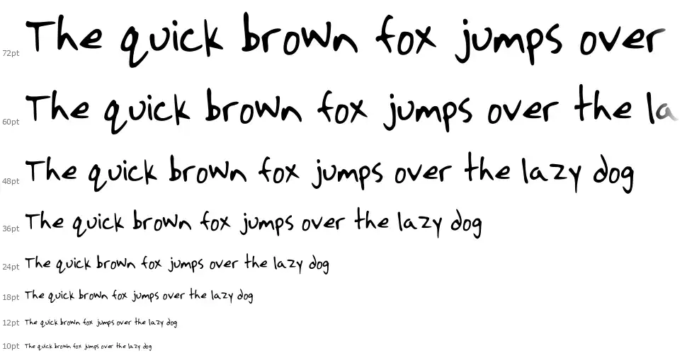 Strassman Scriptfont waterfall