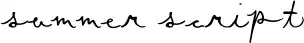 Summer Script