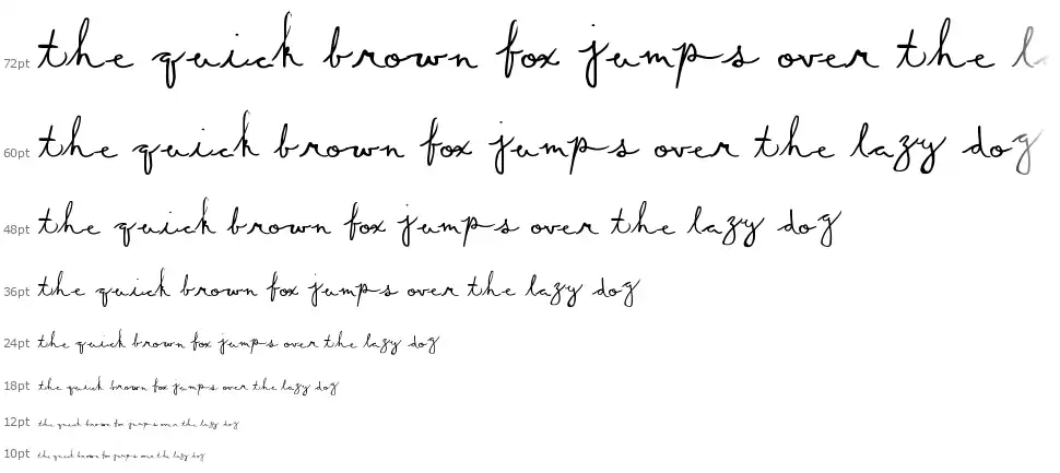 Summer Scriptfont waterfall