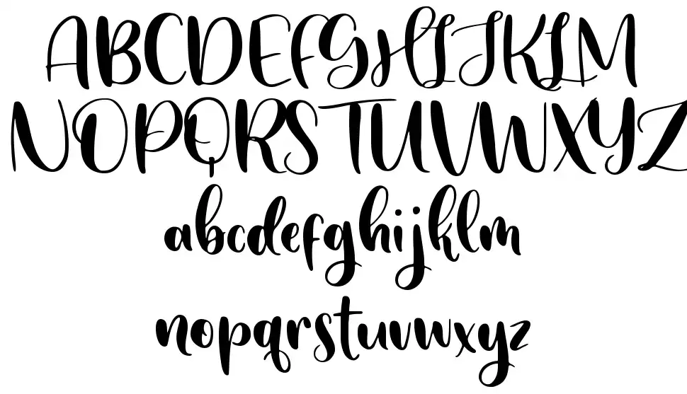 Sunday Snowfont specimens