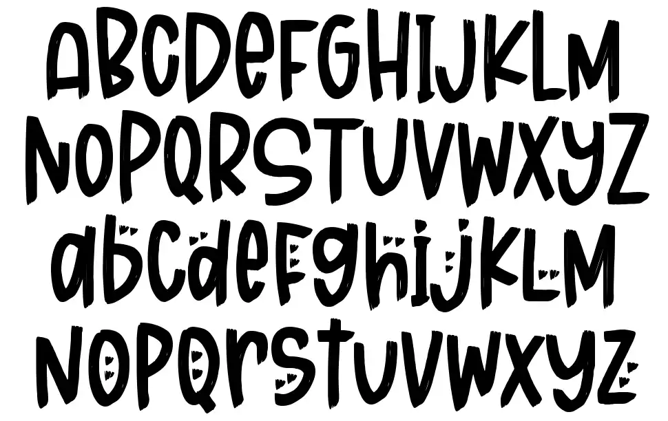 Sunset Storyfont specimens