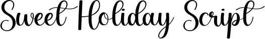 Sweet Holiday Script