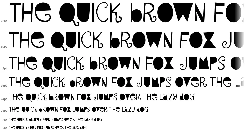 SybilGreen-Regularfont waterfall